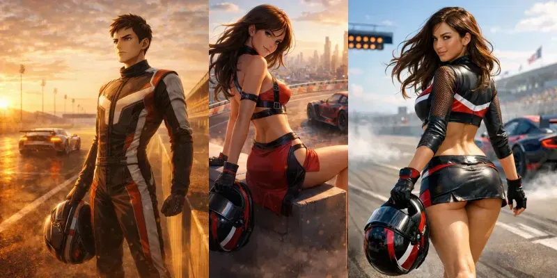 Cinematic Supercar Racing generated by undefined