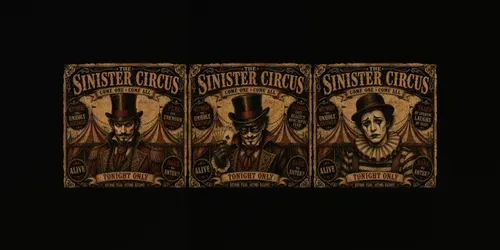 Vintage Horror Circus Posters generated by chatgpt-image