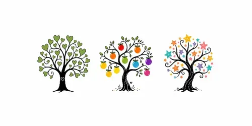 Whimsical Drooping Tree Doodle Packs generated by chatgpt-image