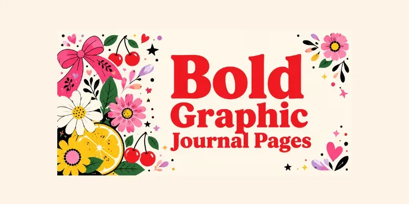 Bold Graphic Journal Pages generated by undefined
