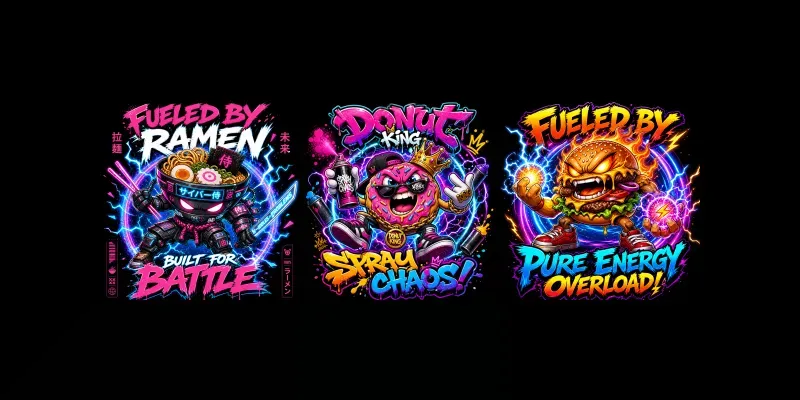 Neon Energy Street Style Designs generated by undefined