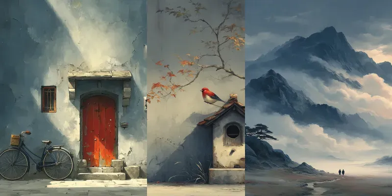 Oil Storybooks Misty Tender Charms generated by undefined