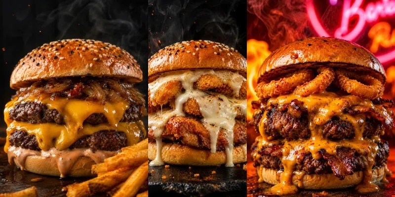 Cinematic Burger Ads generated by undefined