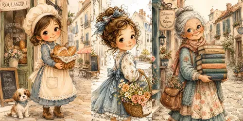 Whimsical Storybook Characters generated by chatgpt-image