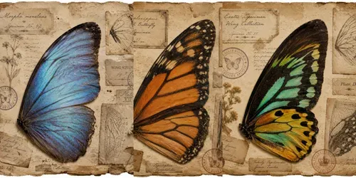 Junk Journal Butterfly Wing Ephemera generated by chatgpt-image