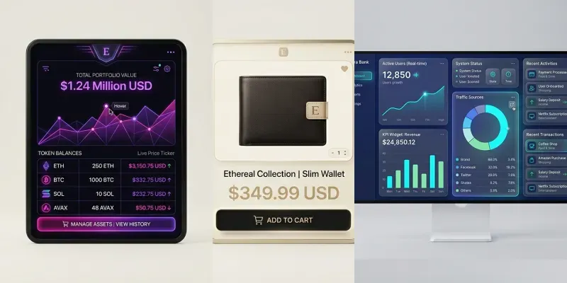 Modern Highfidelity UIux Components generated by undefined