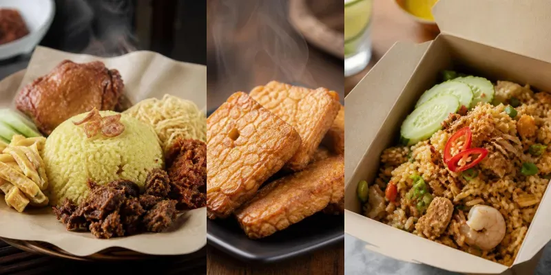 Pure Authentic Indonesian Food Stock generated by undefined