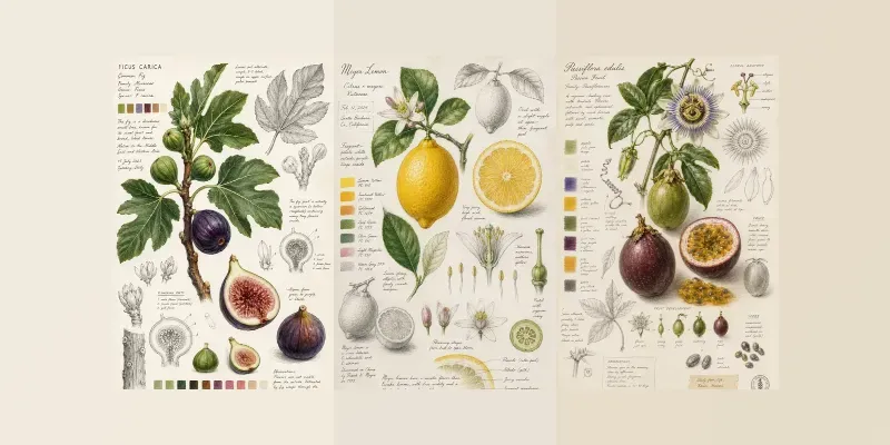 Vintage Botanical Journal generated by undefined