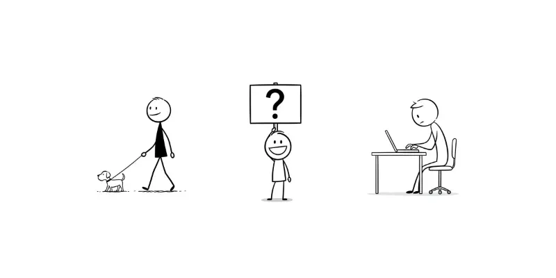 Minimalist Stick Figure Drawings generated by undefined