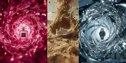 Surreal Natural Phenomenon Product Ads generated by leonardo