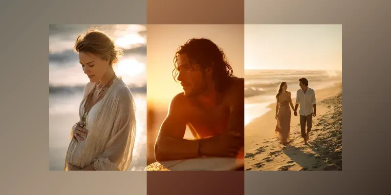 Coastal Sunkissed Portraits generated by undefined