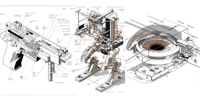 City Mech Megastructure Urban Blueprints generated by undefined
