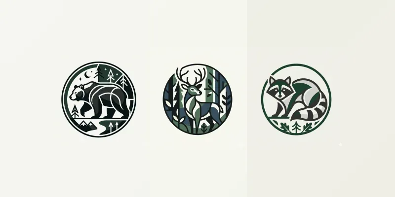 Modern Forest Creature Emblems generated by undefined