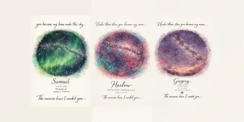 Mothers Day Star Map Gifts generated by chatgpt-image