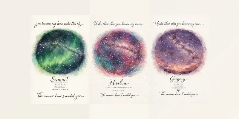 Mothers Day Star Map Gifts