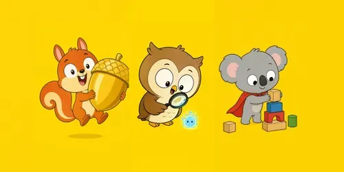 Minimalist Wideeyed Whimsical Critters generated by chatgpt-image