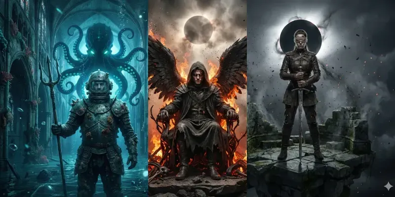 Dark Fantasy Heroic Portraits generated by undefined