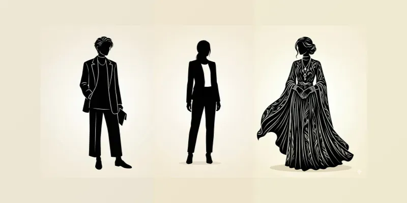 Minimal Silhouette Characters generated by undefined