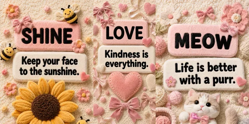 3D Plush Message Board Graphic Templates generated by undefined