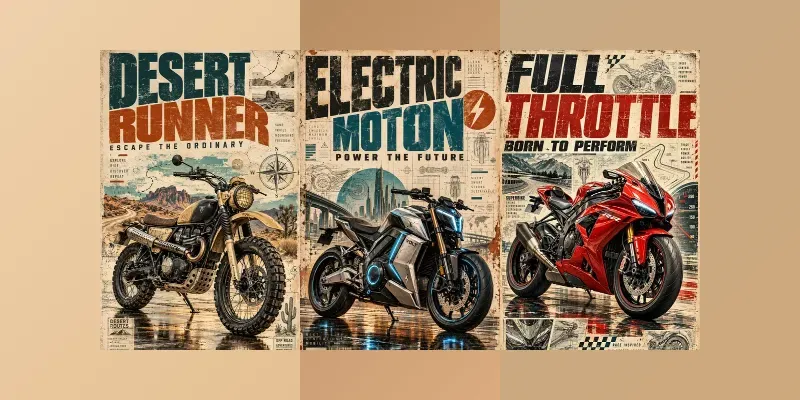 Vintage Motorcycle Posters