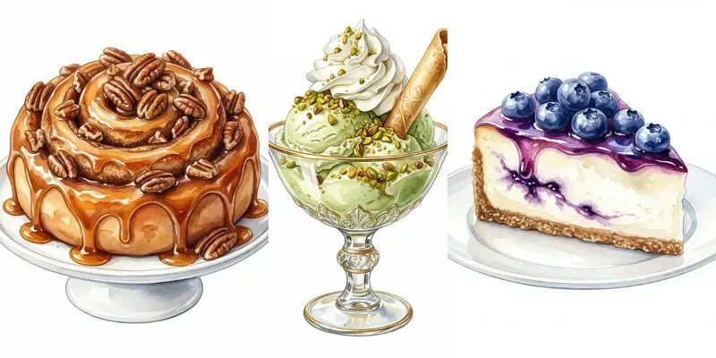 Watercolor Illustration Gourmet Clipart generated by undefined