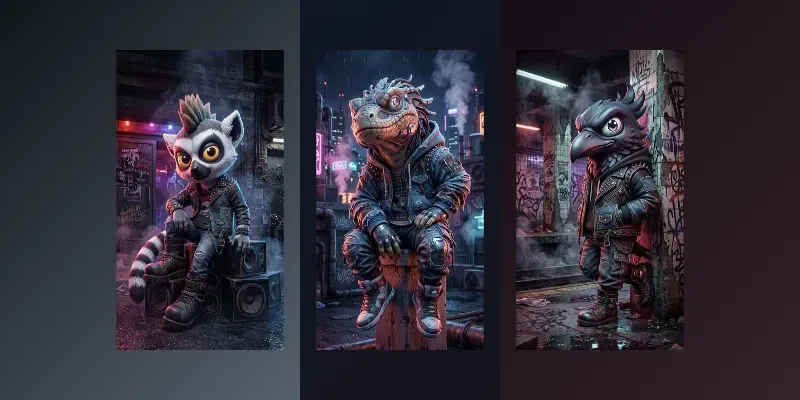 Edgy Urban Vinyl Toy Street Art Designer