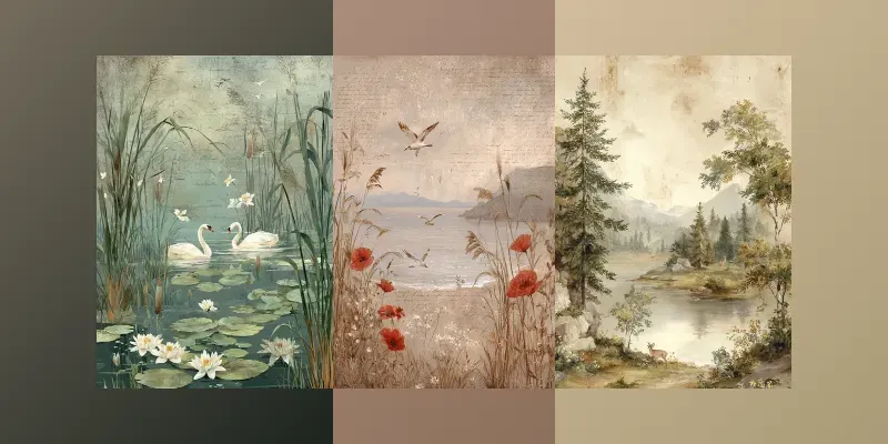 Painted Sanctuary Scenes generated by undefined