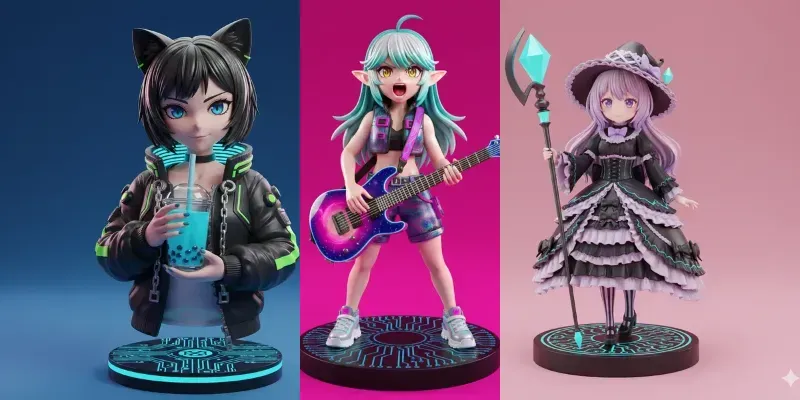 3D Anime Vinyl Collectibles generated by undefined