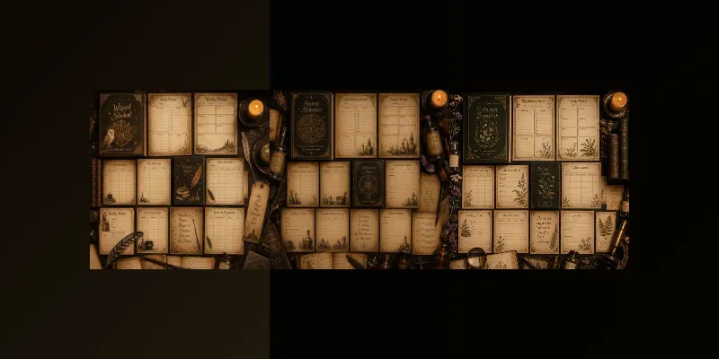 Dark Academia Planner Template Packs generated by undefined