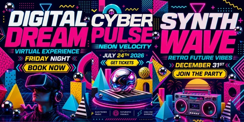 Modern Event Flyer Design Assets generated by undefined