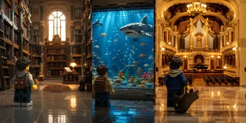 Lego Museum Culture Scenes generated by chatgpt-image