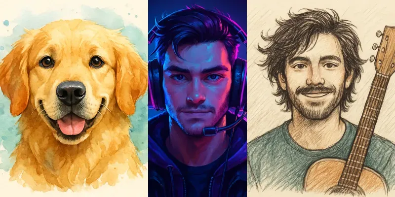 Vector Cartoon Avatar Generators generated by undefined