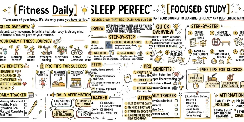 Daily Routine Doodle Blueprints generated by undefined