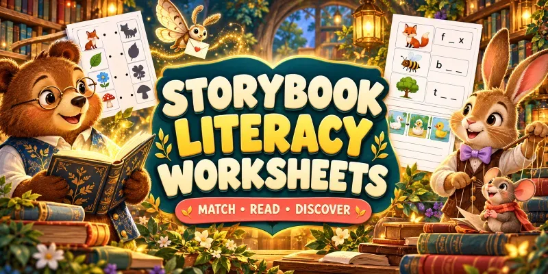 Kids Storybook Literacy Worksheets