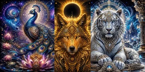 Celestial Ornamental Beasts generated by chatgpt-image