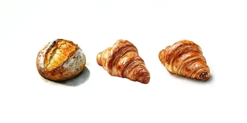 European Bakery Clipart Collections generated by midjourney