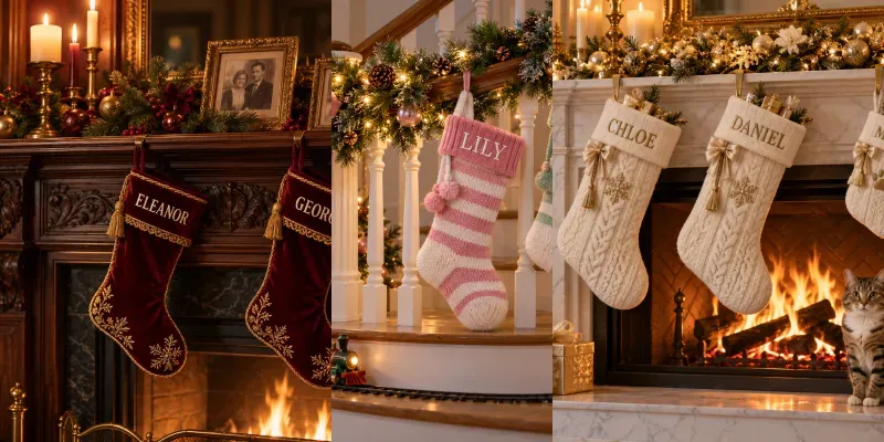 Family Name Christmas Stocking Photos