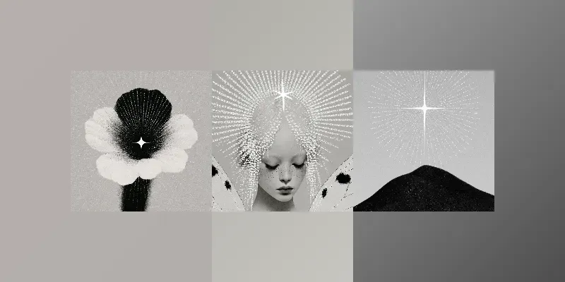 Monochrome Oracle Portraits generated by undefined