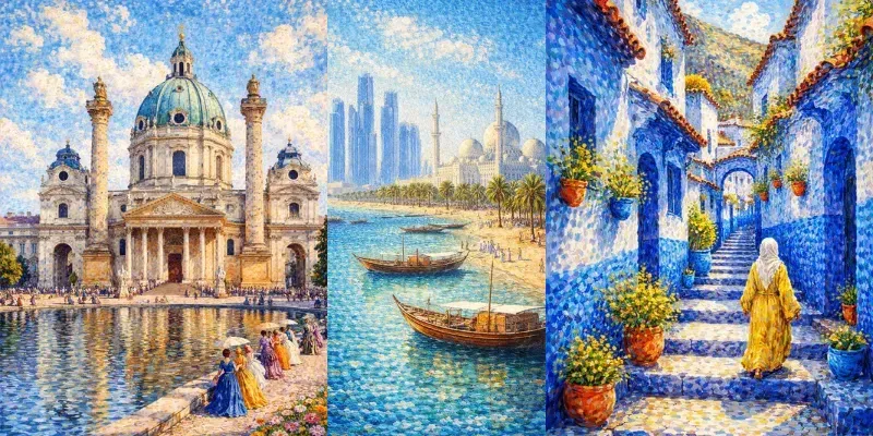 Luminous Cityscapes generated by undefined