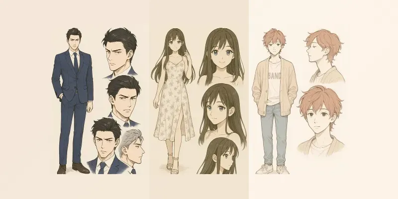 Highfashion Anime Characters generated by undefined