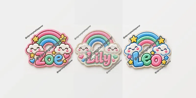 Free Personalized Embroidered Kids Patches