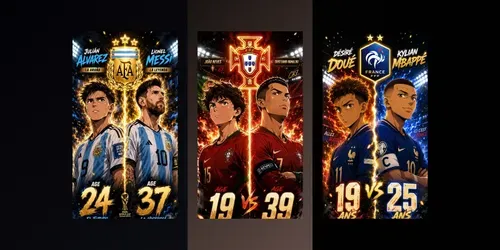 New Promises Vs Legends Fifa World Cups generated by chatgpt-image
