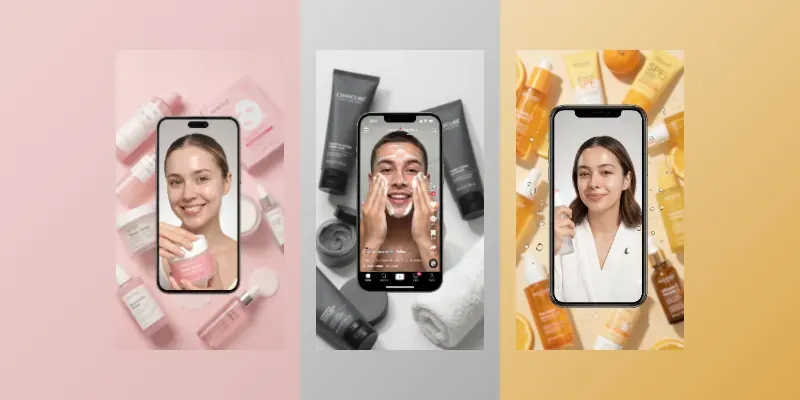 UGC Smartphone Skincare Product Ads