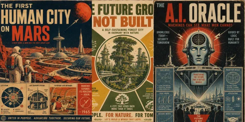 Retro Speculation Poster Systems generated by undefined
