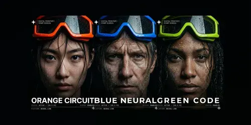 Dark UI Cyberpunk Cover Start Screens generated by gemini-image