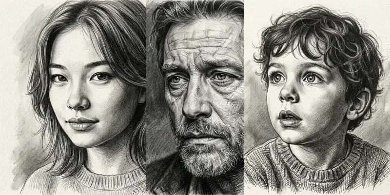 Pencil Sketch Portrait Generator generated by undefined