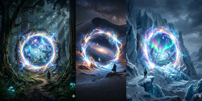 Mythic Nature Gateways Hidden Lights generated by undefined