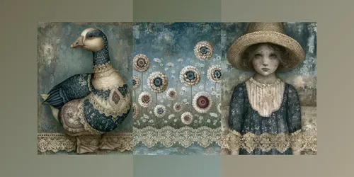 Vintage Summer Stories Pages generated by midjourney