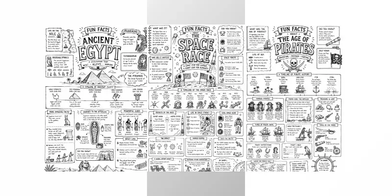 History Fun Facts Sketchnote generated by undefined