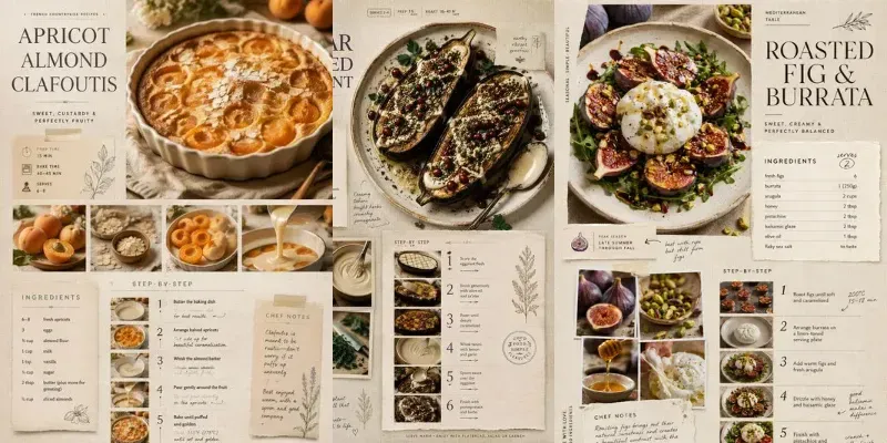 Linen Canvas Recipe Poster Generator generated by undefined